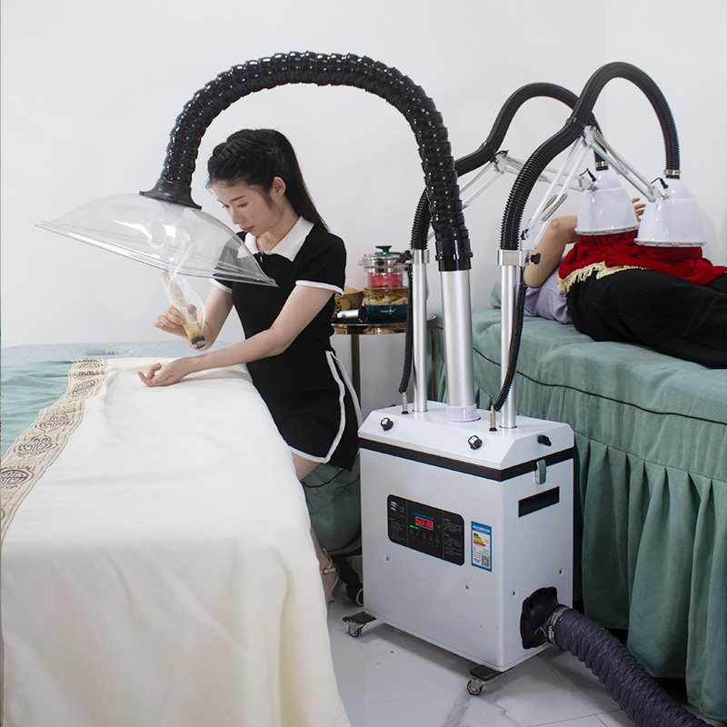 艾灸韩强明火排烟一体机回旋无烟烟雾净化器美容空气净化器