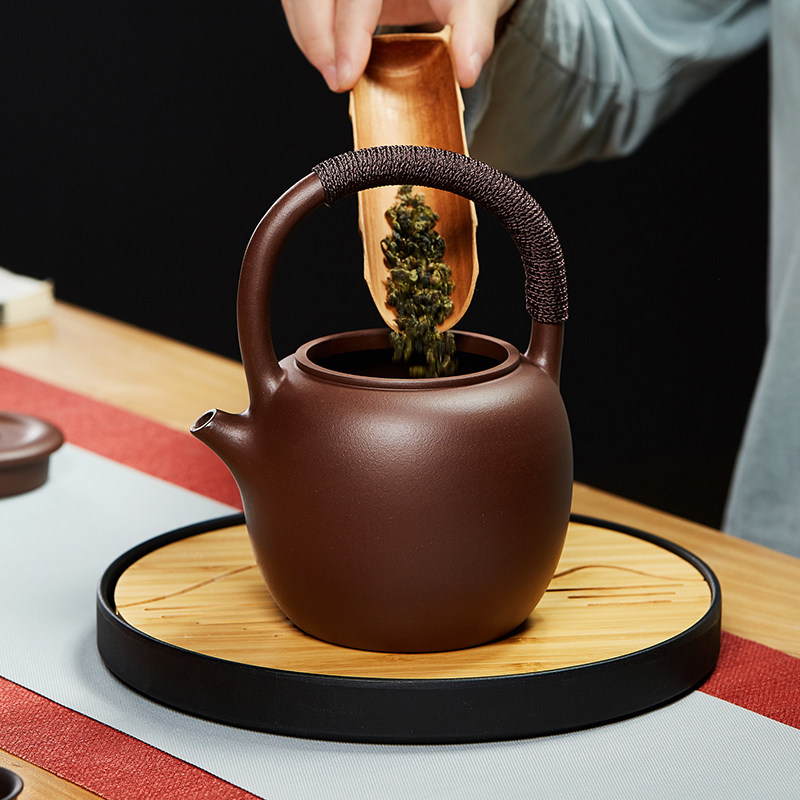 紫砂烧水水煮茶壶电陶明火耐热陶瓷煮茶中式茶壶
