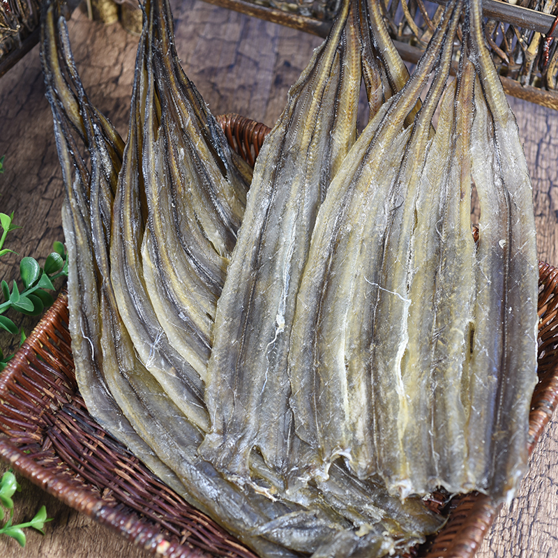 烧烤鳗鱼干整条淡晒鳝鱼零食即食专用鱼干500g鳗鱼