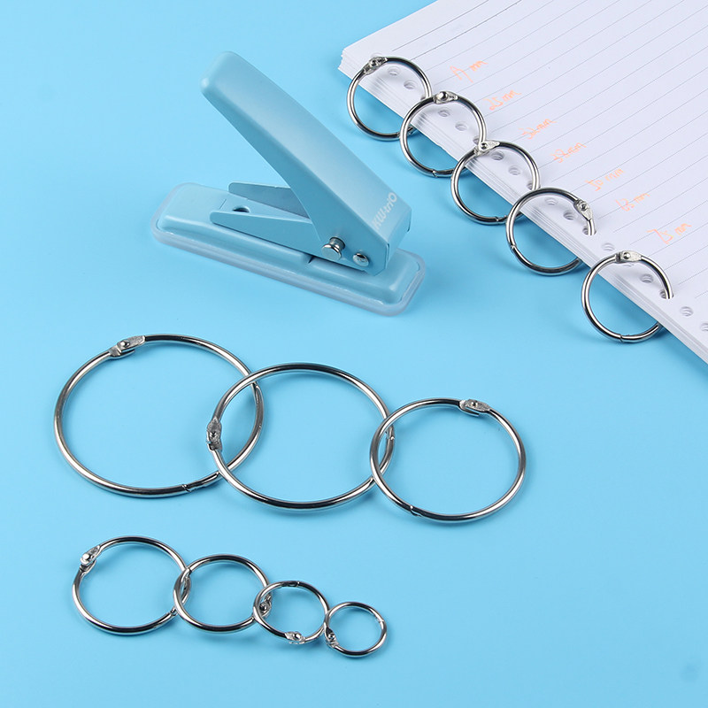 100个活页圈铁环扣装订圈相册装订卡圈线圈环铁圈书