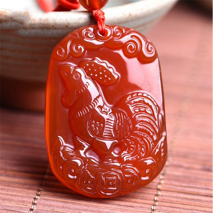 慈元阁男女吉祥物吊坠水晶白水晶开光迎鸿瑞蛇东来项坠