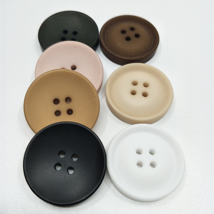 树脂高档纽扣军绿米色焦糖色毛呢双面羊绒女装纽扣