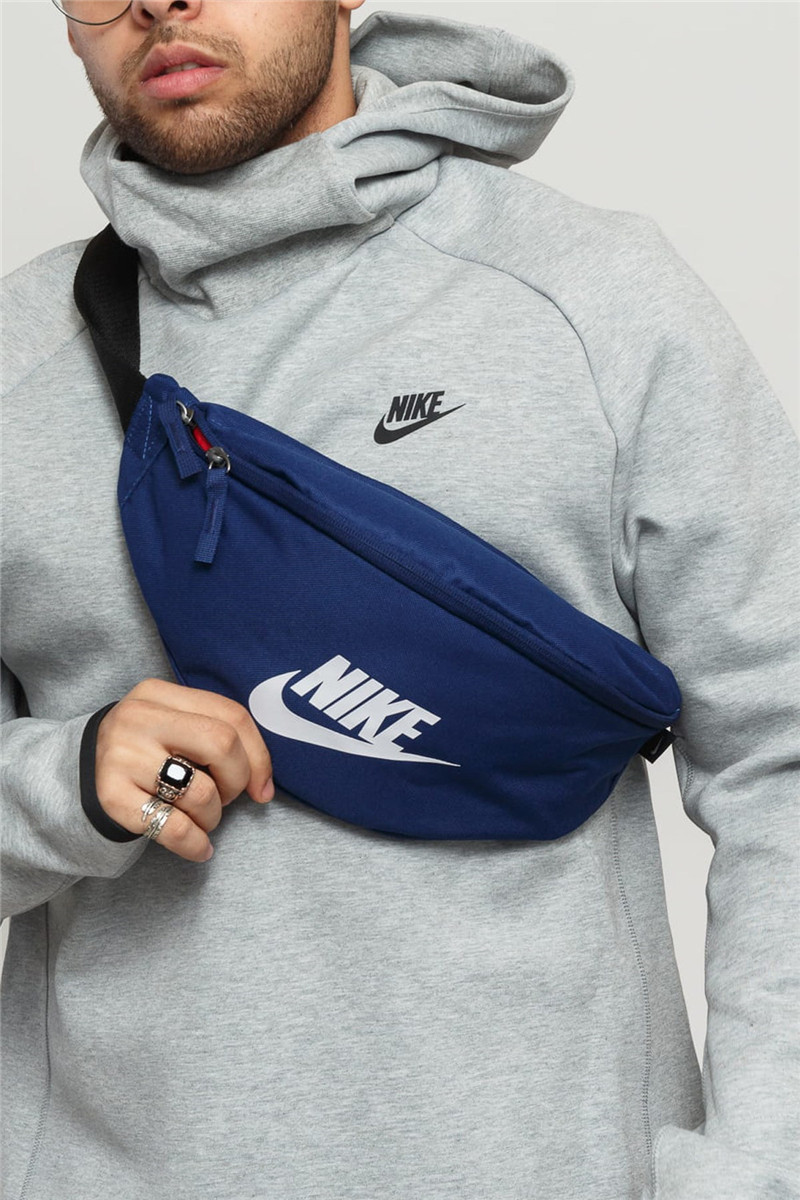 nike耐克潮流胸包单肩包运动运动男女藏蓝斜挎包腰包