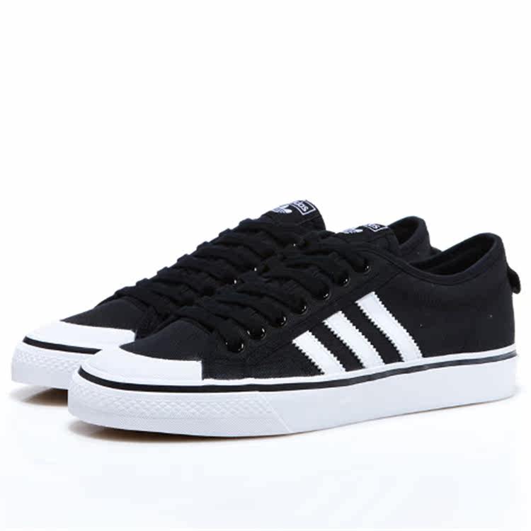 adidas三叶草春夏季nizza帆布男女情侣休闲板鞋cq2332帆布鞋
