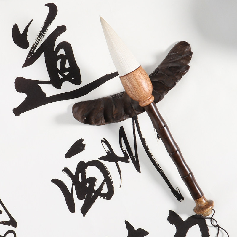 羊毫大斗笔提斗实木竹节笔杆对联榜书大楷唐拓毛笔