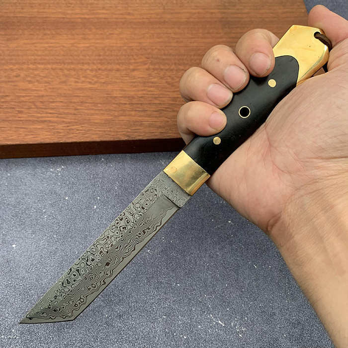 大马士革生存收藏直刀锋利军刀防身刀具户外钢刀其他户外刀具