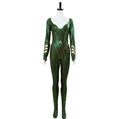 海王妻子湄拉cos服 dc海后王后连体紧身衣正义联盟cosplay服假发