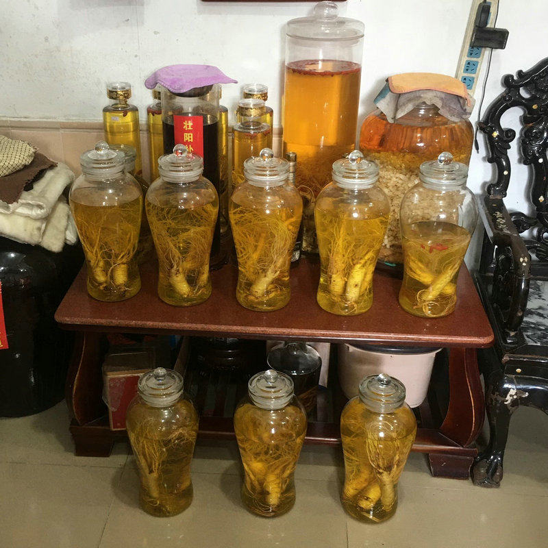 酒瓶空瓶泡酒专用玻璃酒瓶子密封家用复古人参泡酒瓶
