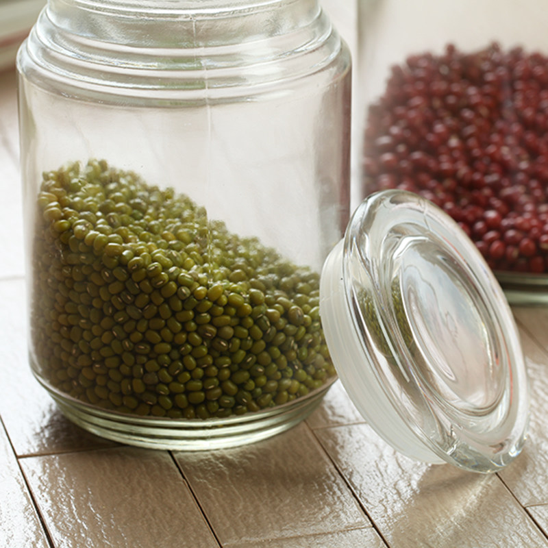 白糖罐白砂糖储存罐防潮容器家用大号储物罐小皮密封罐