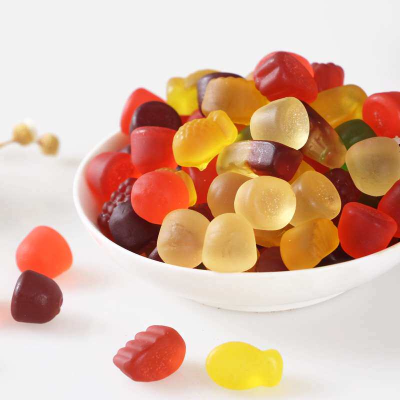 qq糖果橡皮糖水果果味大袋散装儿童混合合口味糖果