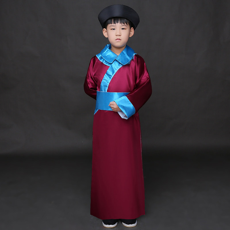 儿童古装清朝太监总管服装男童侍卫官服舞台剧儿童演出服