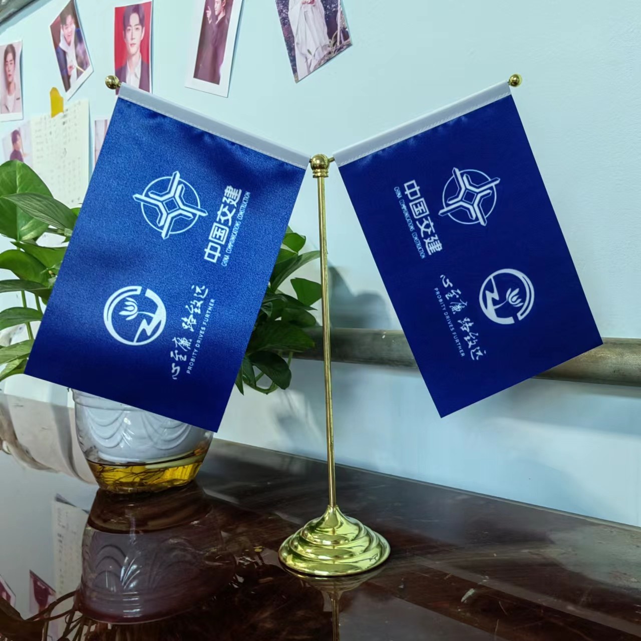 司旗中国国交建新廉路致远中交双面加厚定做旗帜