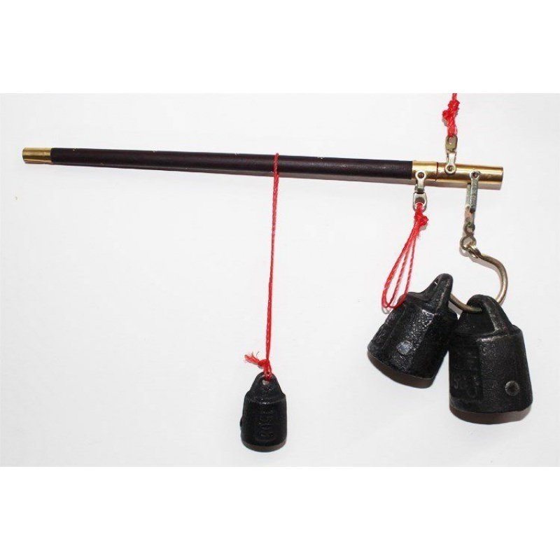 精准老款秤杆铁磅挂钩秤手工秤老式木杆秤买卖钩秤10市斤天平秤带