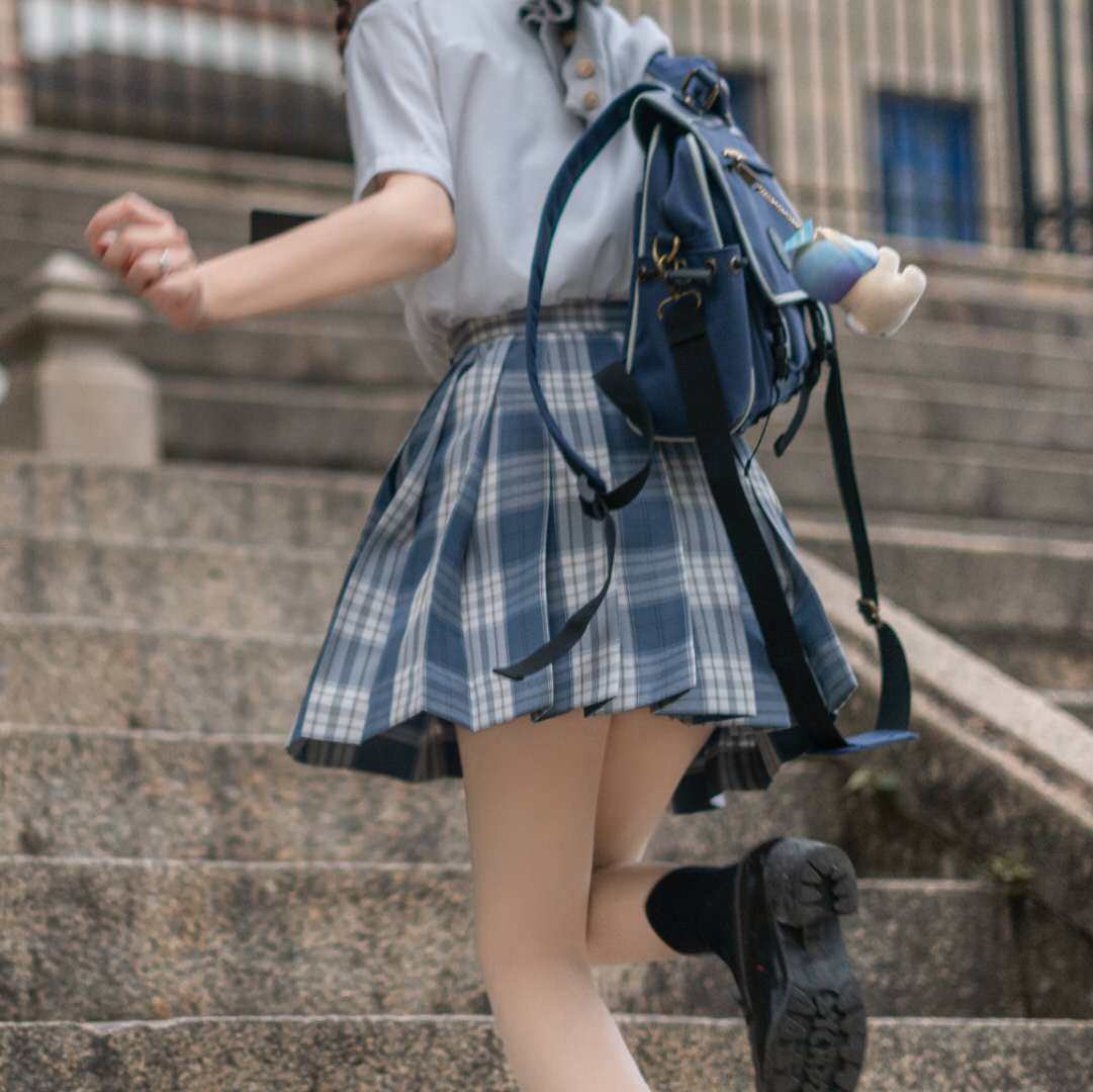 糯米团子研究所现货霁岚jk原创蓝格正版制服jk