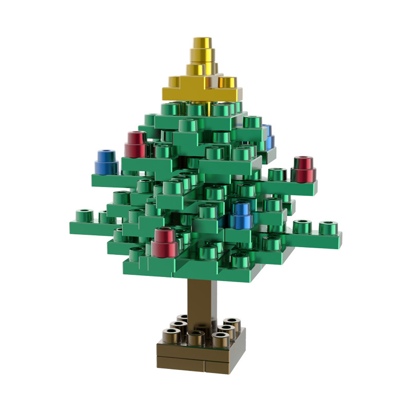 拼酷幸运树金属金属模模型拼装积木益智玩具手工diy塑料积木