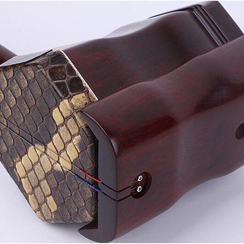 二胡乐器小叶紫檀蟒皮成人专业演奏通用表演二胡