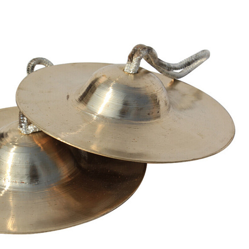 小镲15cm响铜小钹小京川钹学生小军镲铜腰鼓镲