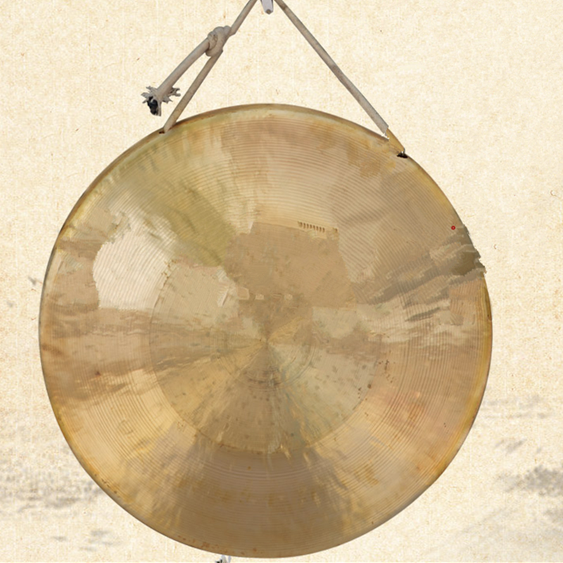 半响三句老锣铜器舞台36cm直径乐器铜锣音锣手锣