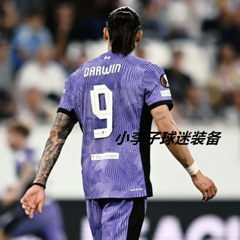 正品2324利物浦第二客场4号范戴克球衣11萨拉赫66号阿诺德足球服