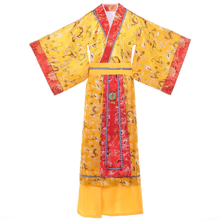 唐朝皇帝服装古装秦朝汉武帝古代龙袍太子男士儿童古装演出服春季