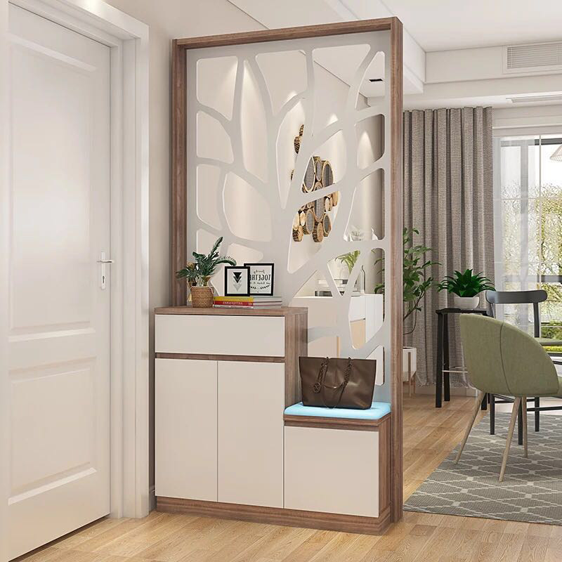 门厅现代简约隔断客厅进门玄关鞋柜北欧屏风装饰门厅