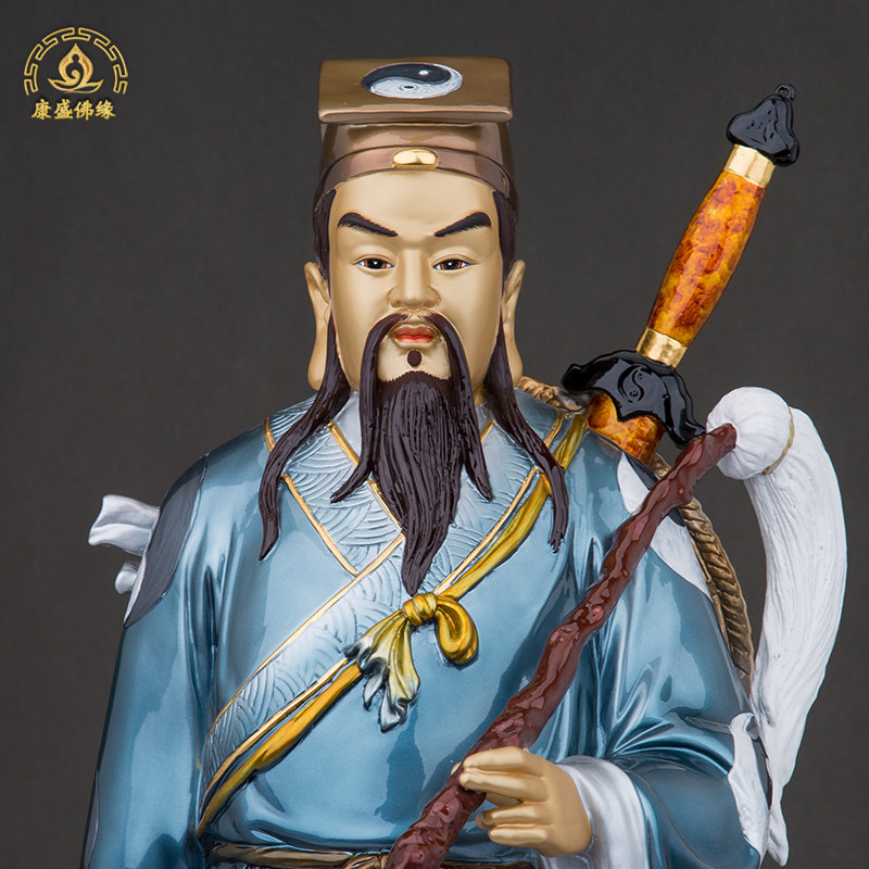 26寸纯铜吕洞宾纯阳真人八仙神像家用公司供奉装饰摆件