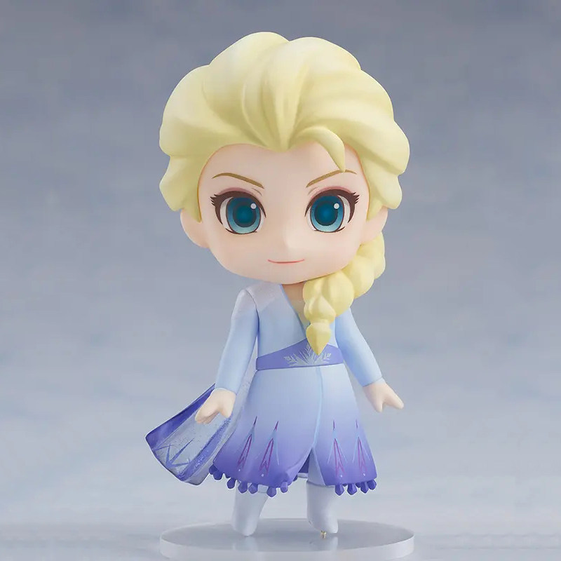 冰雪gsc粘土土人1441奇缘艾莎女王bluedress手办