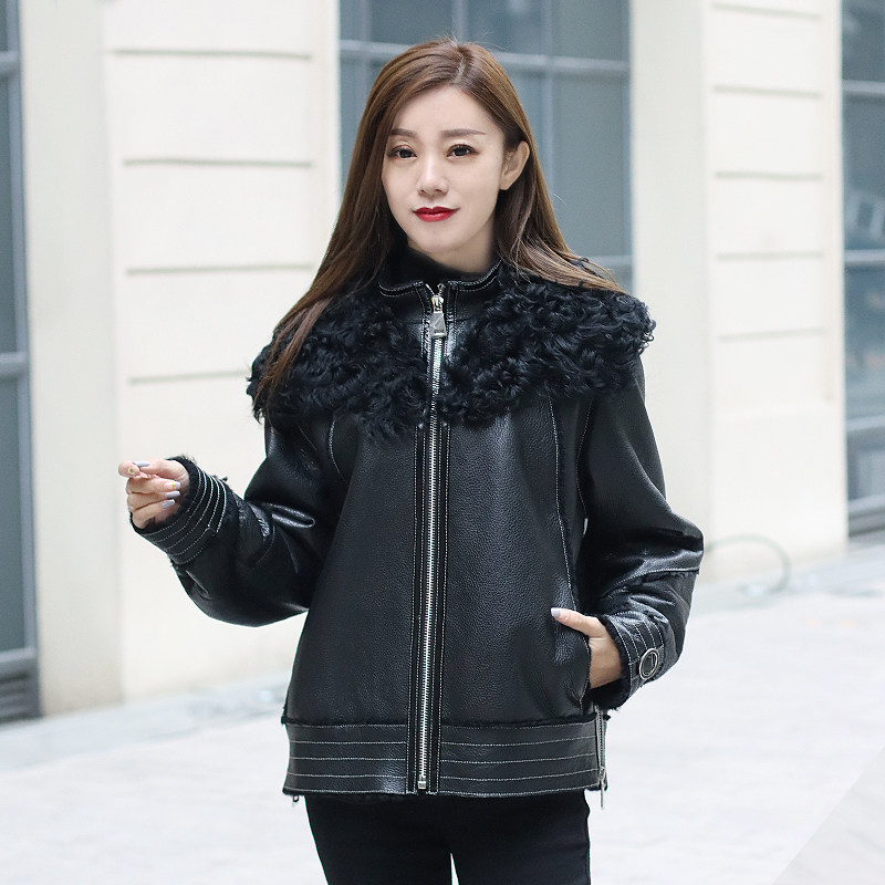 初晓皮草冬季皮毛一体2020年新款真皮皮草