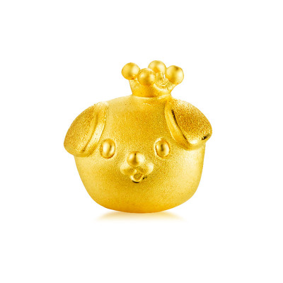 国华珠宝生肖狗黄金手链串珠3d硬金足金转运珠新款上市