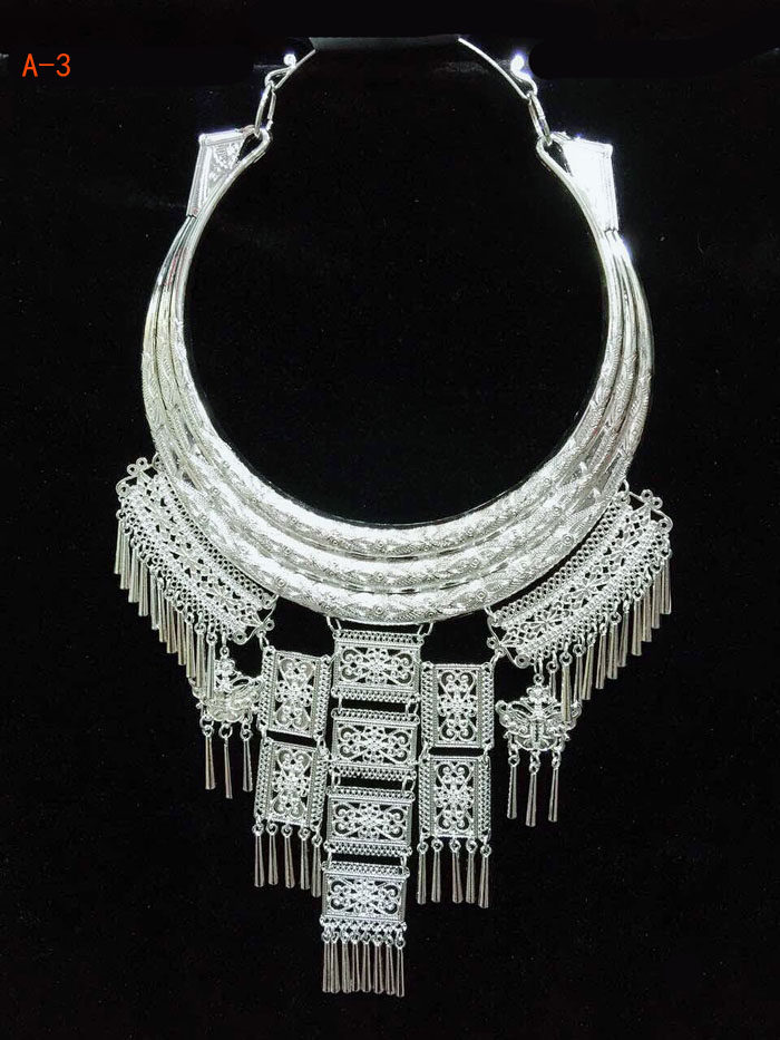 项圈手工民族特色苗银纯苗打造苗族银饰民族服装