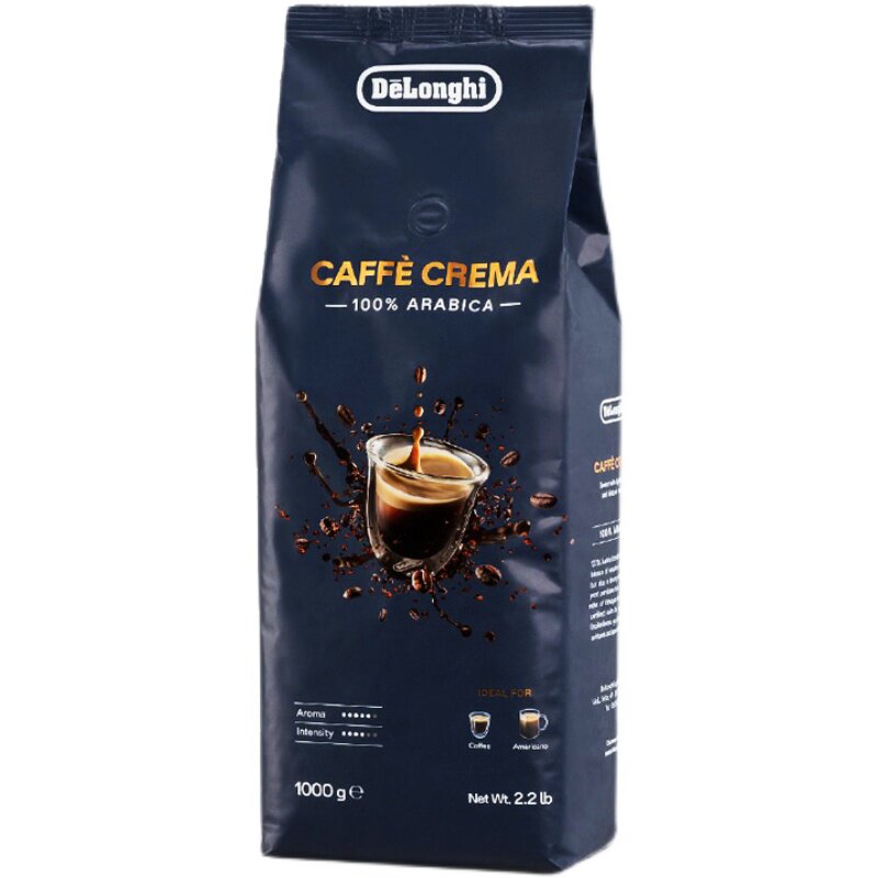 delonghi德龙臻选意式咖啡豆原装进口手冲精品浅度烘阿拉比卡1kg