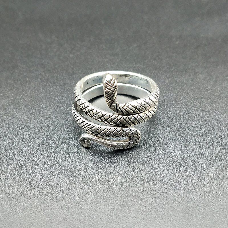 黔东南苗族饰品民族风指环手工苗银戒指男女女款戒指