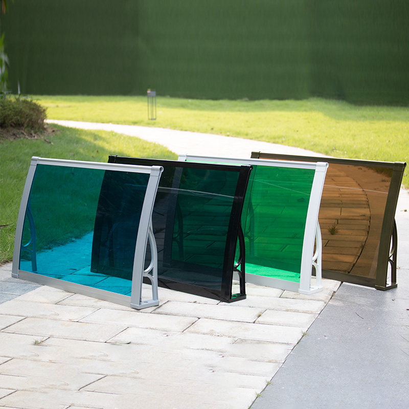 雨棚遮阳棚铝合金户外窗户阳台静音小雨棚伸出40电箱屋檐透明防雨