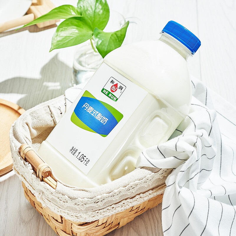 酸奶和润丹麦1.05kg2桶低温酸牛奶风味发酵桶装酸奶