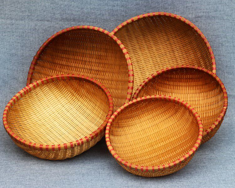 特价长方形小号柳编笸箩簸箕手工柳条竹编