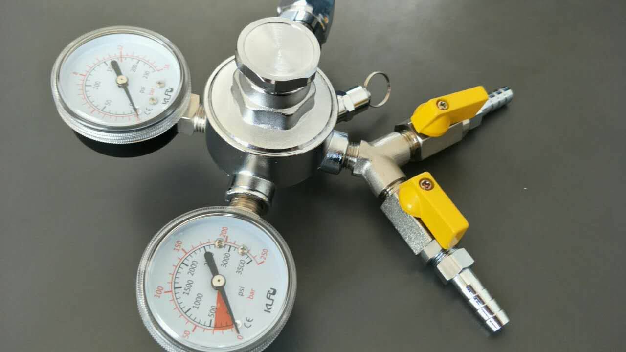 压力表二氧化碳co2减压气瓶钢瓶啤酒二级压力表