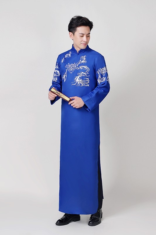 德云华服相声服中国风长袍大褂民国长衫大码班民族服装