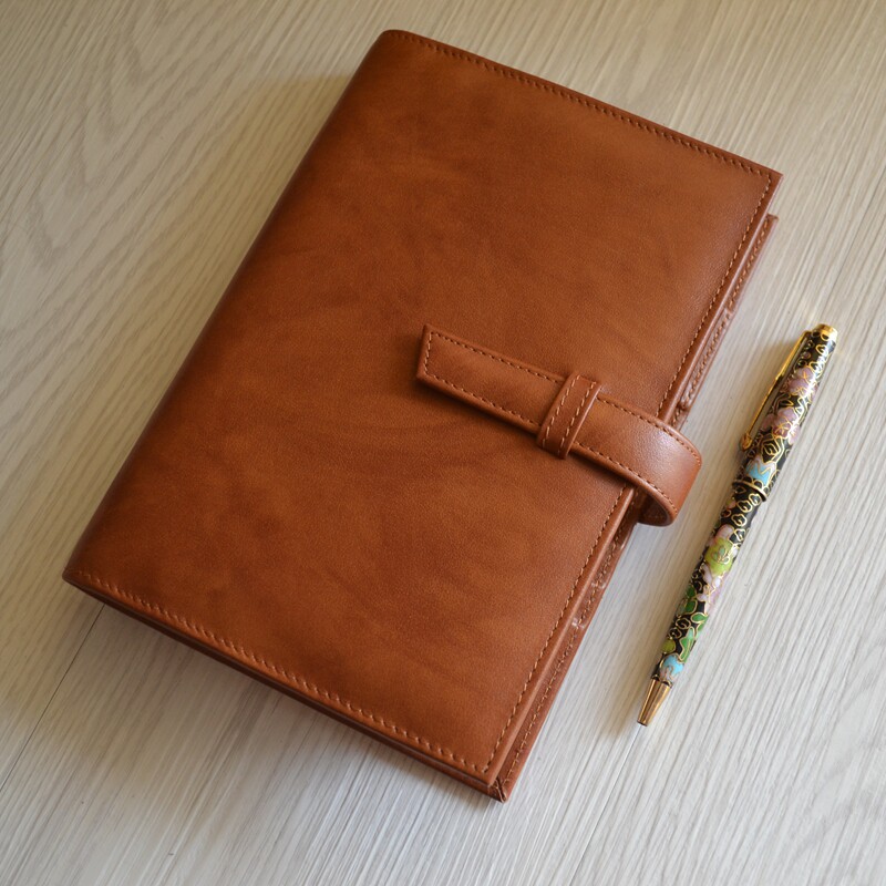 真皮笔记本活页商务办公头层牛皮手帐a5出日记事本笔记本