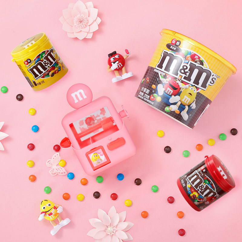mm樱花抓糖机牛奶夹心巧克力470g人机玩具儿童夹心巧克力