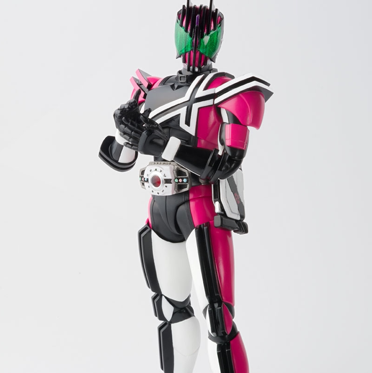 预订万代shf真骨假面骑士decade帝骑白帝50周年手办