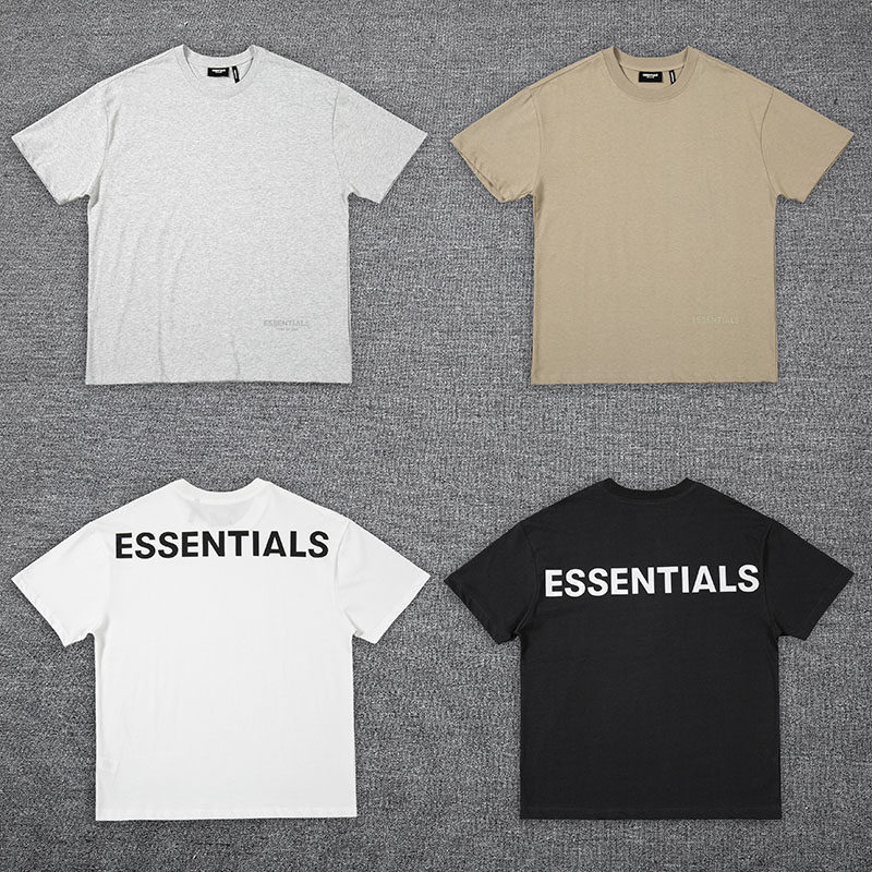 fog字母印花反光短袖fearofgod复线essentialst恤