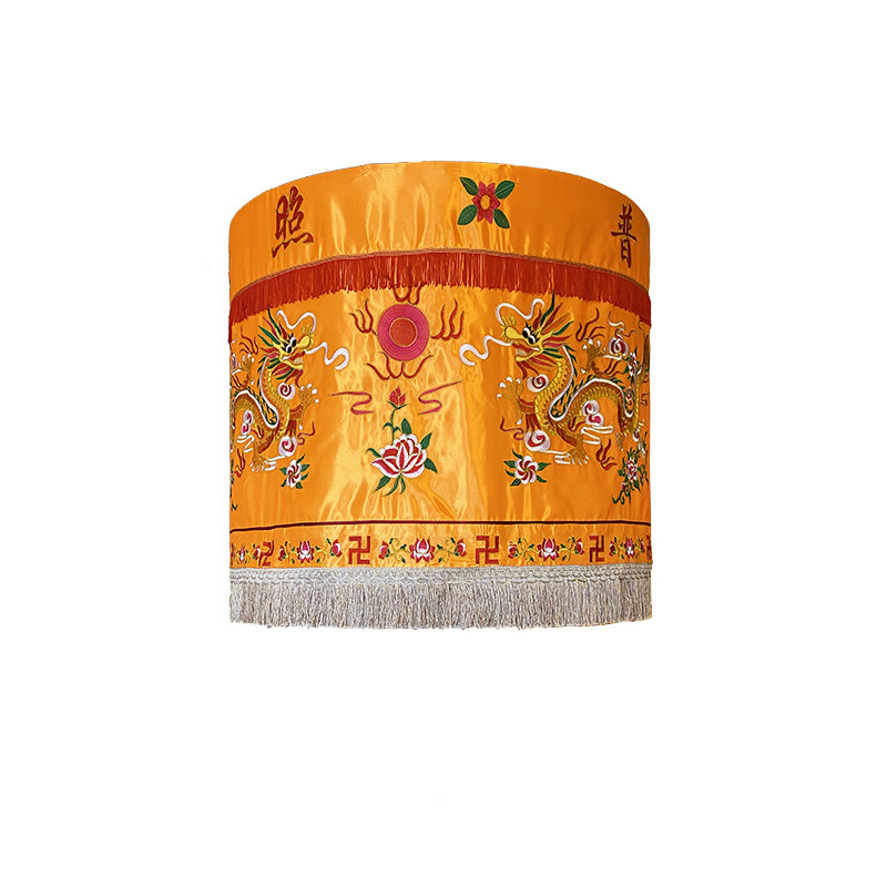 佛教用品佛用绣品寺庙寺院伞盖龙华盖佛顶伞加厚直径1米双龙宝盖