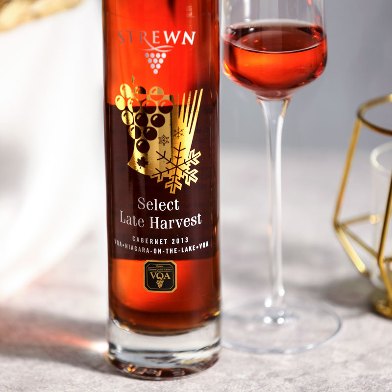 加拿大冰酒名庄直供 strewn诗樽精选晚收甜酒红葡萄酒vqa 375ml