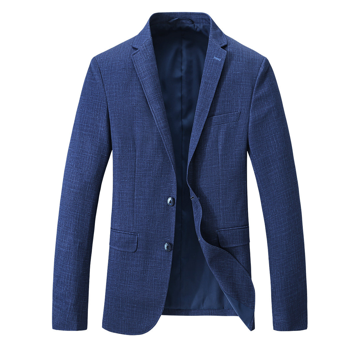 罗蒙夏季薄款西服男士商务英伦休闲正西装外套男装纯色单西上衣