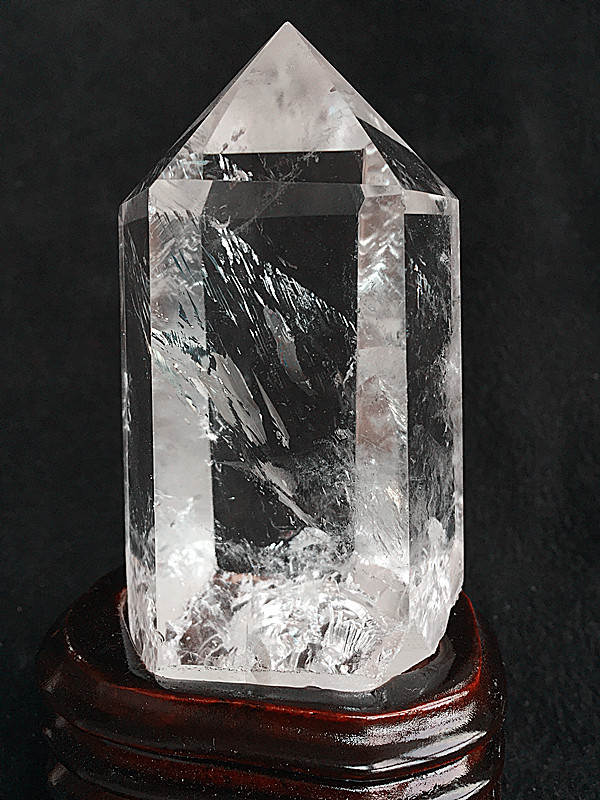 纯天然白水晶柱原石摆件单晶柱消磁净化助学业静心书桌冥想能量石