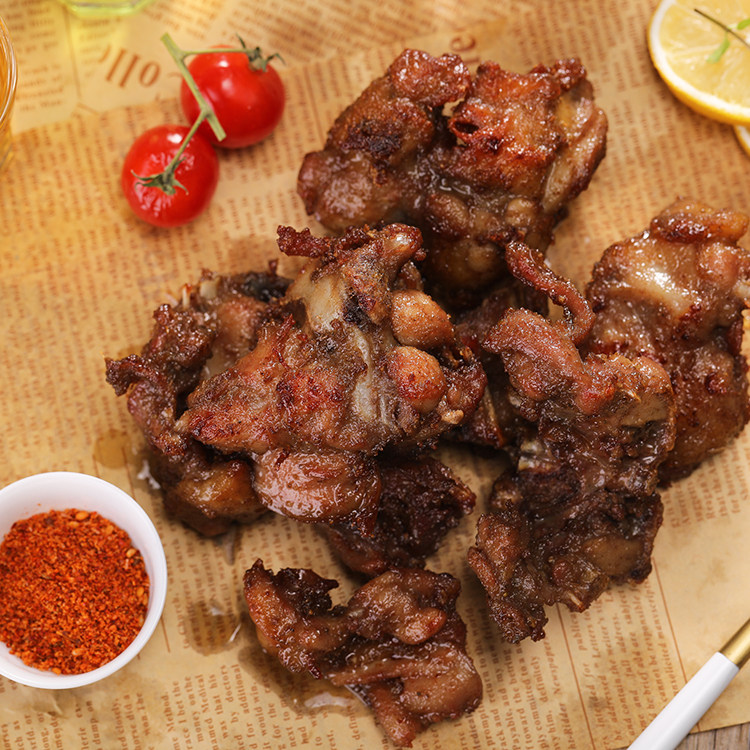 炸鸡沈阳中街qq鸡架油炸骨架350g腌制甜鸡架生鸡肉