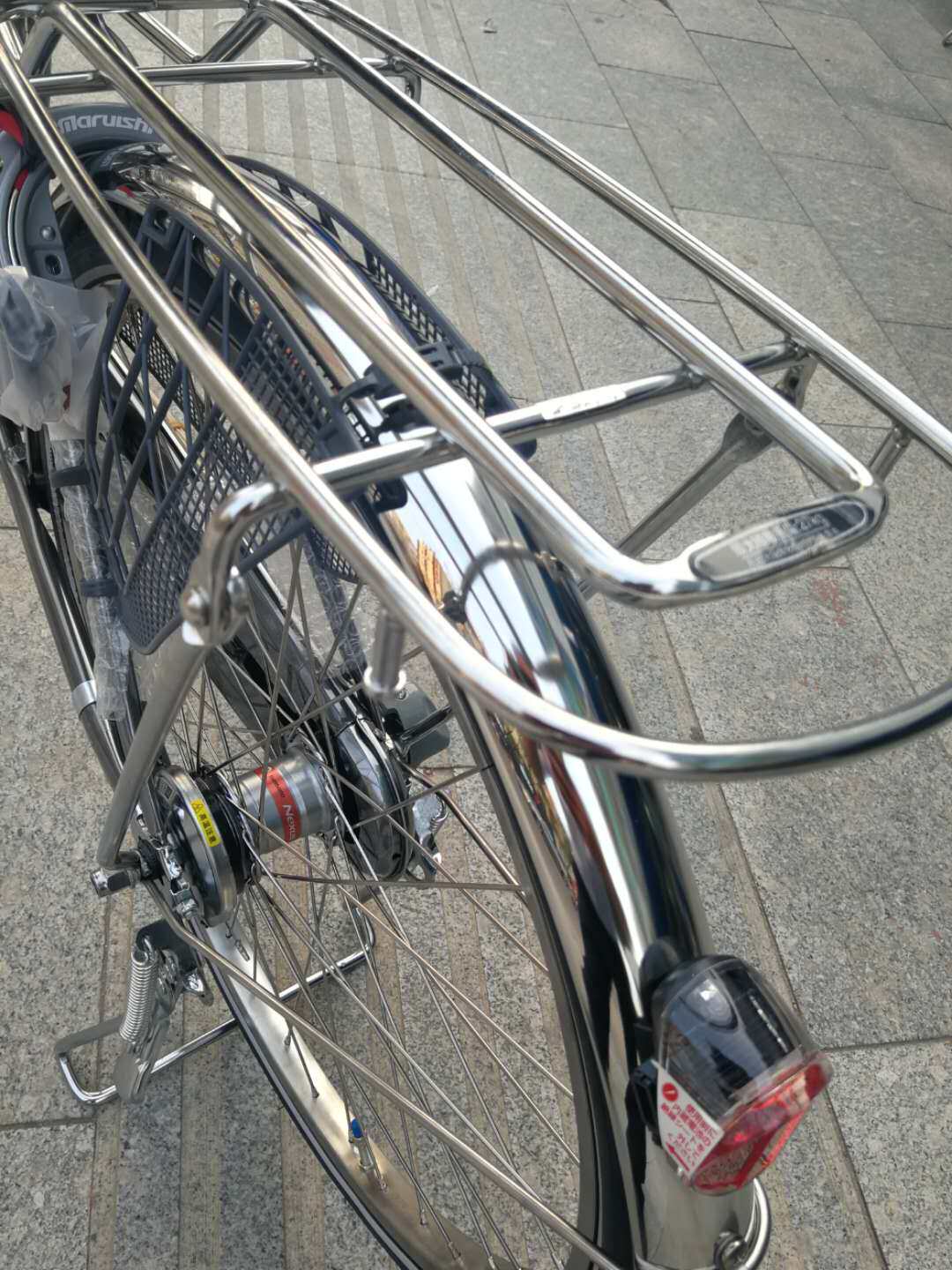 日本丸石袋鼠三速自行车出口通勤成人轻便载人复古轻便车