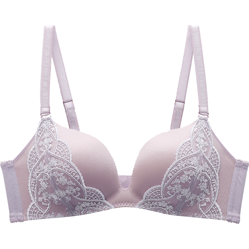 曼妮芬本命年红色无钢圈文胸