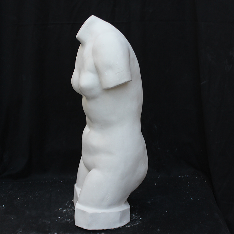 石膏少女躯干人头头像美术教具雕塑摆件素描石膏像