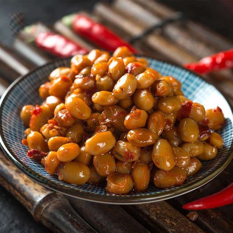 湘雨果腊八豆湖南特产香辣腊八豆150g/5 袋装农家豆鼓下饭菜 - 熊大熊